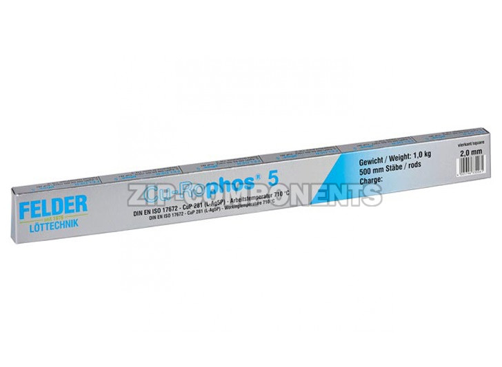 Припой Felder CU-Rophos 5% (пруток)