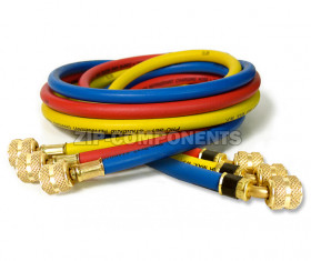 Набор шлангов 3шт 150 см, 600PSI (R-134, R-404, R-407) DS 60600